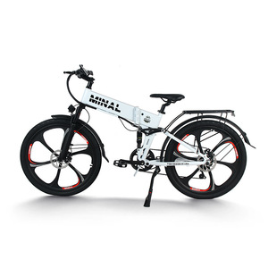 Bicicleta Eléctrica de Aleación de Aluminio sin Escobillas, Llanta Integrada de 26 x 1.95 Pulgadas, 48V30AH, Batería de Litio Dual de Larga Duración, Doble Suspensión - Product Image 3