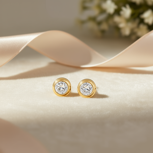 Orecchini a lobo trendy placcati oro 18 carati con zirconi incastonati a castone per donna, gioielli da fidanzamento a forma di farfalla - Product Image 2