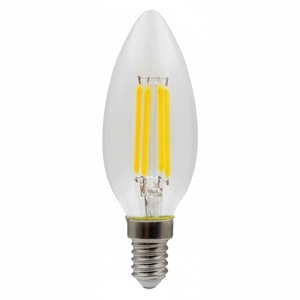 Lampada a candela LED trasparente E14 6W 800Lm 3000K (B&B 121116) - Product Image 2