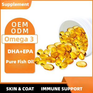 OEM/ODM kapsul minyak ikan Omega 3 dengan asam lemak EPA + DHA untuk anjing mengurangi penumpahan & gatal-mendukung sendi & otak & hati - Product Image 4