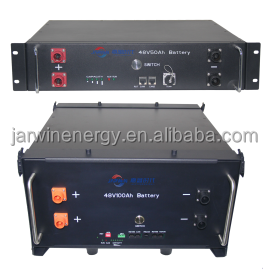 แบตเตอรี่ลิเธียมไอออน 48V 50Ah ความจุเต็ม ชุดแบตเตอรี่สำรองพลังงานสำหรับสถานีฐาน 50Ah 51.2V แบตเตอรี่ลิเธียมสำรองที่มีประสิทธิภาพ 48V 50Ah - Product Image 1