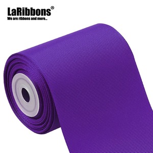 Custom LaRibbons Recycled Polyester/Cotton <b>Red</b> Grosgrain Ribbon 1-1/2 Inch Solid Color Woven <b>Glitter</b> Printed Single Face Vietnam - Product Image 4