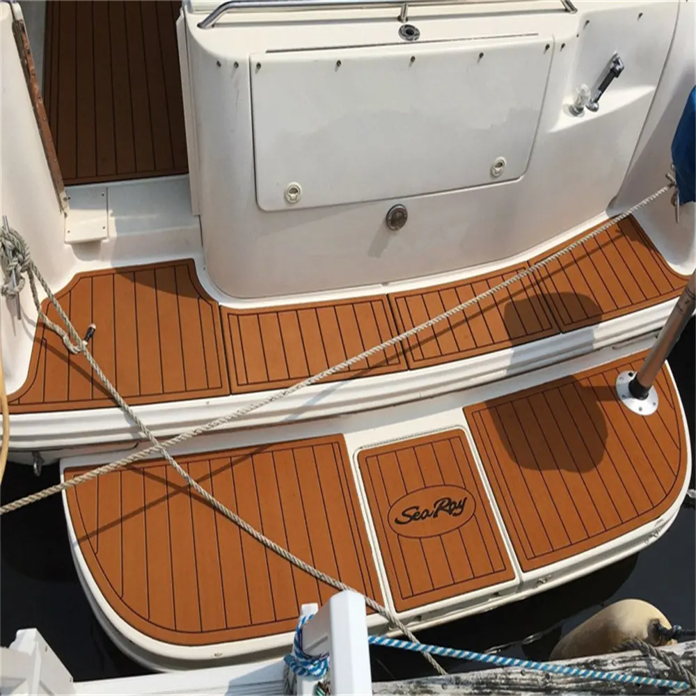 2014 Centurion F-22 plate-forme de bain marchepied bateau EVA mousse teck tapis de sol