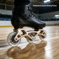 Châssis de patin à roues alignées en aluminium CNC pour patins de vitesse, 3 roues, 90mm 100mm 110mm, support de remplacement pour course Ruidongle