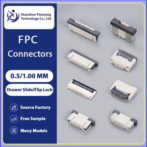 Cable Eléctrico <span class=keywords><strong>Conector</strong></span> FFC/FPC de 0.5mm 0.7mm 0.8mm de Paso, 12 18 20 34 40 32 Pines, Contacto Inferior y Superior de Media Cobertura - Product Image 2