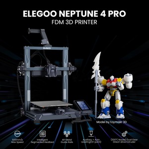 <span class=keywords><strong>Imprimante</strong></span> <span class=keywords><strong>3D</strong></span> FDM Elegoo Neptune 4 Pro haute vitesse 500 mm/s, taille d'impression 225*225*265 mm, nivellement automatique - Product Image 3