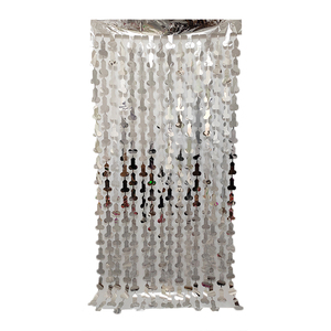 Tenda con frange del pene viola oro rosa divertente addio al nubilato festa di addio al nubilato sfondo decorazione della parete tenda metallica per animali domestici - Product Image 6