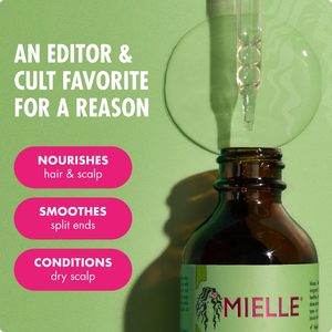 Aceite Capilar de Romero y Menta <span class=keywords><strong>Mielle</strong></span> Organics - Aceite Fortalecedor con Biotina para Cabello Encrespado y Dañado - Cuidado para Puntas Abiertas y Cuero Cabelludo Seco - Product Image 4