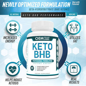 Pilules de capsule de keto efficaces d'OEM avec le supplément exogène pur de gestion de poids de poudre de cétones de BHB pour des adultes amincissant - Product Image 4