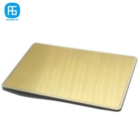 Gold Custom Metal NFC Visitenkarten Kompatibel für iPhone Google Pixel Samsung Android Smartphones