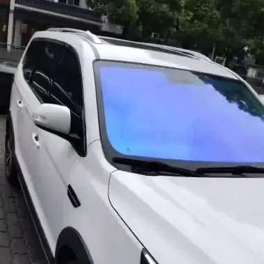 NKODA 2.5Mil Fensters cheibe Solar grün Fenster Tönung Film Autos blau Auto Dekoration UV Rejection Windschutz scheibe Chamäleon Tönung