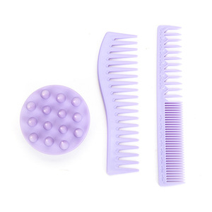 Set de cuidado capilar Dreamy Purple de 3 piezas: peine, masajeador de cuero cabelludo, hidratante para mujeres - Product Image 1