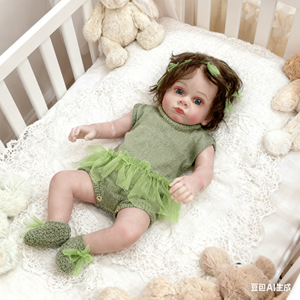 Neue 55cm Ganzkörper-Vinyl Reborn-Puppe Kleinkind-Mädchen Lebensechte Handgefertigte 3D-Haut Hyperrealistische Babypuppe - Product Image 4