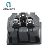 Conector hembra IEC C13 10A 250V toma de corriente CA de cobre Industrial con toma de extensión de salida de Panel Material plástico para PDU