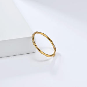 Fashion <b>Rings</b> Bamboo Joint Titanium Steel <b>Ring</b> For Women Simple Artistic Gift Jewelry Rose Gold Silver Gold Color - Product Image 3