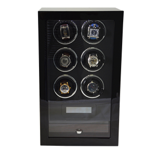 <span class=keywords><strong>Caja</strong></span> de Almacenamiento para Relojes Mecánicos con Dispositivo de Cuerda Automática y Función de Rotación, Material de Cristal - Product Image 3