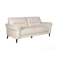 Canapé convertible 2 places en velours blanc crème, moderne, avec pieds en métal, pour salon, appartement