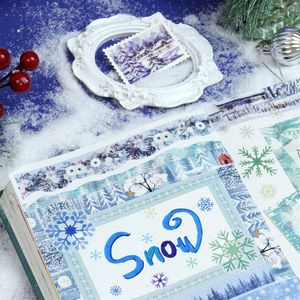 Ruban Washi Scène Hivernale 4m 18 Rouleaux – Kit Cadeau Décoration Journal - Product Image 3