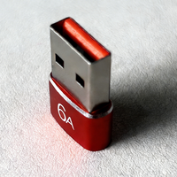 Adaptateur USB 3.0 Type-C mâle/femelle 6A en alliage d'aluminium pour ordinateur portable et appareil photo, convertisseur de charge rapide