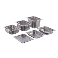 Perforiertes Edelstahl-Dampfgar- und Abtropfblech 1/1 für Dampfgarbehälter Gastronorm GN-Behälter