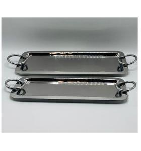<b>Mirror</b> Polished Stainless Steel Serving Tray For Elegant Presentation In Hotels And Events - Product Image 5