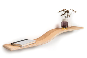Meubles modernes en bois faits à la main Étagère simple en chêne Étagère murale flottante Étagère à livres géométrique pour le salon et la <span class=keywords><strong>salle</strong></span> <span class=keywords><strong>de</strong></span> <span class=keywords><strong>bain</strong></span> - Product Image 5