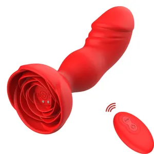 गुदा प्लग गुलाब महिलाओं के लिए भगशेफ उत्तेजक Dildo थरथानेवाला प्रोस्टेट मालिश बट प्लग समलैंगिक सेक्स खिलौने पुरुषों हस्तमैथुन वयस्कों 18