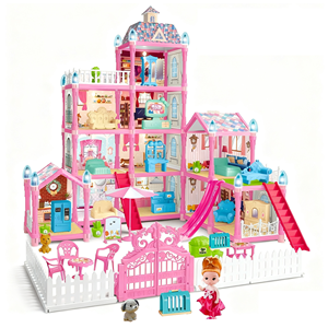 Maison de poupée DIY à 11 pièces, ensemble de jeu de villa, 275 pièces, château de princesse, jouet de jeu d'imitation, jouet éducatif, kit de construction de maison de rêve - Product Image 1