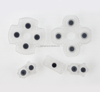 Pièces de réparation complètes, ensemble de boutons de clavier transparents en caoutchouc pour manette PS 4 JDS-030 JDS-050, adhésif conducteur transparent