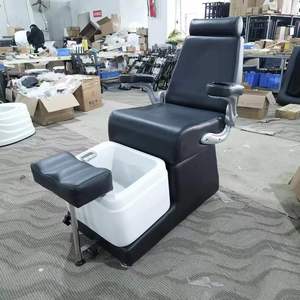 Fauteuil de Luxe CE Moderne Noir pour Manucure et Pédicure Électrique, Chaise de Massage Spa pour les Pieds, Trône de Salon de Beauté - Product Image 1
