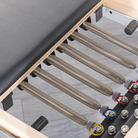 Reformer Pilates Kayu Maple Berkualitas Tinggi, Alat Olahraga Yoga Profesional untuk Studio
