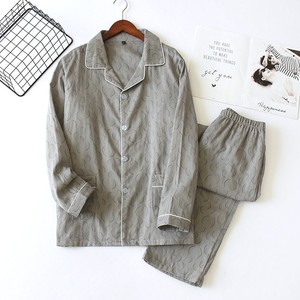 Pigiama da <span class=keywords><strong>uomo</strong></span> invernale a manica lunga taglia grande in cotone caldo - Product Image 3
