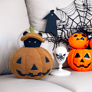 Peek-a-<span class=keywords><strong>Boo</strong></span> Cat Ghost Halloween Pillow 20,24 Million Holy Day Juguete de peluche <span class=keywords><strong>Super</strong></span> Soft PP Cotton Washed Technique para aliviar el estrés - Product Image 4