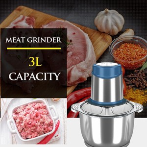 Picadora de Carne Eléctrica Multifunción con Recipiente de Acero Inoxidable de 5L y Múltiples Cuchillas para Mezclar - Product Image 3