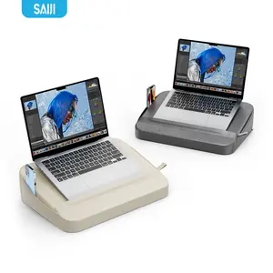 XGear SAIJI膝上桌超轻重量柔软便携式笔记本电脑桌家庭办公室汽车床托盘电脑笔记本电脑架带坐垫