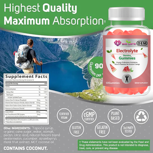 Gomitas Electrolíticas de Recuperación Avanzada para Apoyo de Hidratación, Suplemento Vegano Masticable, Mezcla Personalizada, Fórmula de Marca Privada - Product Image 3