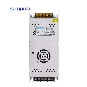 SOMPOM 110/220V AC to 5V 60A DC Power Supply 300W Thin Switching Mode Power Supply For Led Display