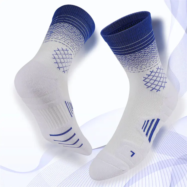 Oem Service New Design Sport Socks Polyester Athletic Socks Men Basketball Socks