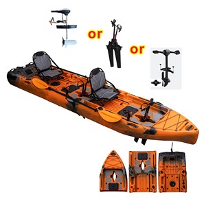 <span class=keywords><strong>Kayak</strong></span> <span class=keywords><strong>de</strong></span> <span class=keywords><strong>pêche</strong></span> modulaire Itoo pour 2 personnes en HDPE, 14,77 pieds (4,2 m), moteur détachable, double propulsion <span class=keywords><strong>à</strong></span> pédales, ailerons <span class=keywords><strong>à</strong></span> <span class=keywords><strong>hélice</strong></span>, résistant <span class=keywords><strong>à</strong></span> l'eau - Product Image 1