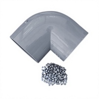 Granulés de PVCU rigide de qualité B pour l'injection de raccords de tuyauterie en PVC, matière première pour la plomberie