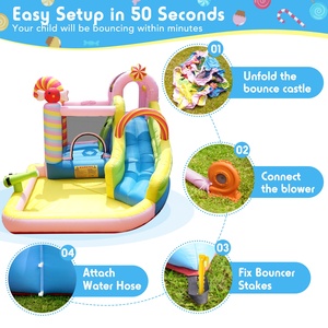 Happy Kids <b>Inflatable</b> Moonwalk Water Jumper Bouncer Castle Jumping <b>House</b> Party NB-93030 <b>House</b> Happy Kids <b>Inflatable</b> Moonw - Product Image 5