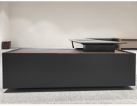 Table de direction haut de gamme de bureau de directeur minimaliste moderne Offre Spéciale avec un design unique en bois de noyer
