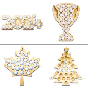SOON Golf Ball <b>Display</b> Rack Wood <b>Wall</b> Mounted Decorative Holder For Home Office Decoration Modern Style Pre Assembled - Product Image 1