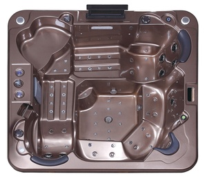 MESKA 3 personnes salon extérieur Balboa bain à remous massage autoportant acrylique bain à remous CE spa maison privée hydro spa baignoire avec PU - Product Image 1