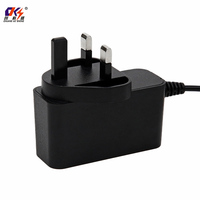 Adaptateur secteur CKS 18W AC DC 12V 1.5A 15V 1.2A 24V 0.75A Prise UK 3 broches avec protection contre les surtensions et les surintensités