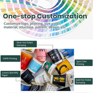 Custom Logo Personalised Disposable 8oz 10oz 12oz 16oz Double Wall Hot <strong>Coffee</strong> <strong>Paper</strong> <strong>Cups</strong> With Lids - Product Image 5