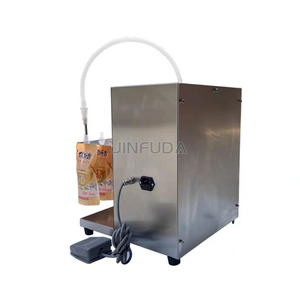 Machine de remplissage de sac de poche à bec de jus de qualité alimentaire à une tête Machine de remplissage scellage de sac debout pour Sopu chaud - Product Image 6