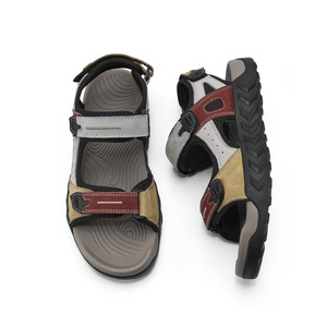 Nuovi <span class=keywords><strong>Sandali</strong></span> Sportivi in Morbida Pelle Bovina Genuina con Suola in Gomma MD, <span class=keywords><strong>Sandali</strong></span> <span class=keywords><strong>da</strong></span> Trekking per Uomo e Donna, Ciabatte Casual - Product Image 2