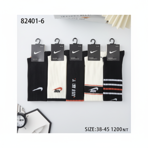 Calcetines impresos en 3D sin costuras de marca, talla única, longitud de tripulación, Material de nailon ligero, invierno, primavera, cálido, transpirable, logotipo personalizado - Product Image 1