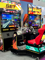 Simulateur de conduite 43 pouces, machine d'arcade, équipement de jeu de course commercial pour centre de divertissement familial
